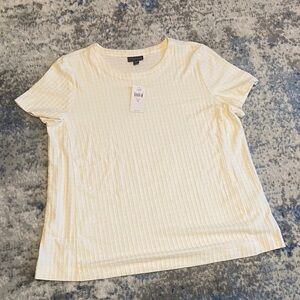 NWT J. Jill Cream Short Sleeve Tee